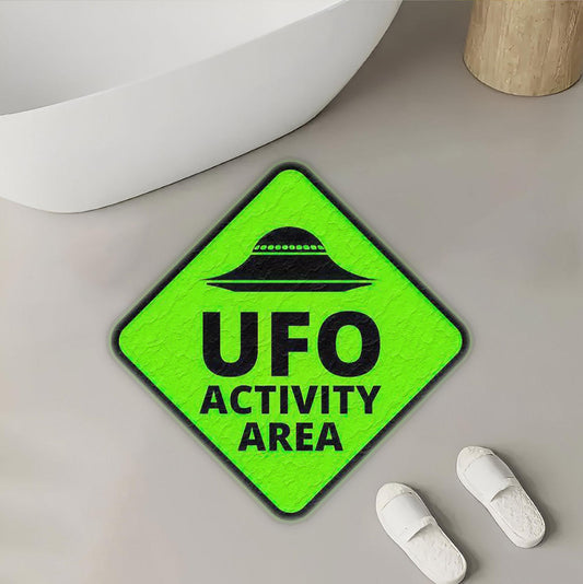 UFO Activity Area Rug - Fun & Quirky Home Decor Polyester Rug