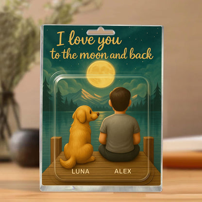 Personalized Fathers Day Gift For Dog Dad, Custom Dog Breed Action Figure Acrylic Block, Dog Lovers Gift, Dog Owner Gift, Pet Lovers Gift