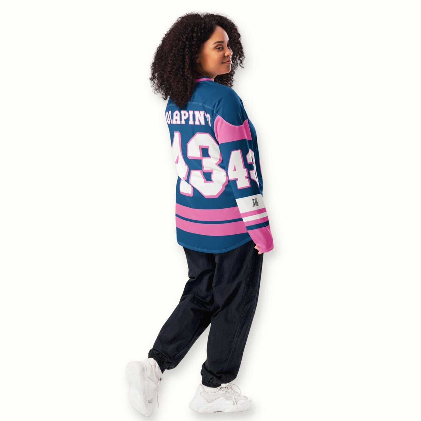 Streetwear Racing Hockey Jersey – Oversized Unisex Jersey with Bold Racing Graphics
