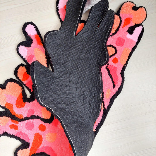 Sea Coral,Pink Rug,Coral Abstract Tufted,Handmade rug,Tufted Decor,Colorful Rug,Girl Room Rug,Housewarming Gift,Area Rug,Custom Rug