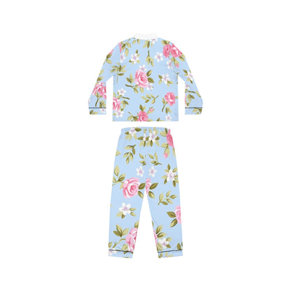 Floral Women's Satin Pajamas - Elegant Sleepwear Set, Luxury Loungewear, Gift for Her, Cozy Nightwear, Wedding Sleep Set