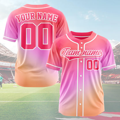 Custom gradient baseball uniform personalized name number player team jersey, cheerleading uniforms, for men women youths Toddler