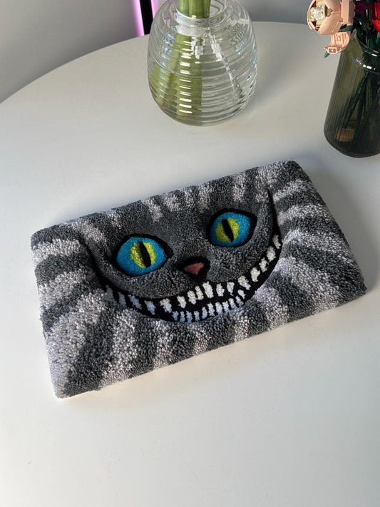 Fluffy Keyboard Rug – Handmade Tufted Desk Mat for Gamers and Cartoon Lovers