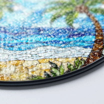 Tropical Palm Beach Scene Suncatcher Gift for Beach Lovers