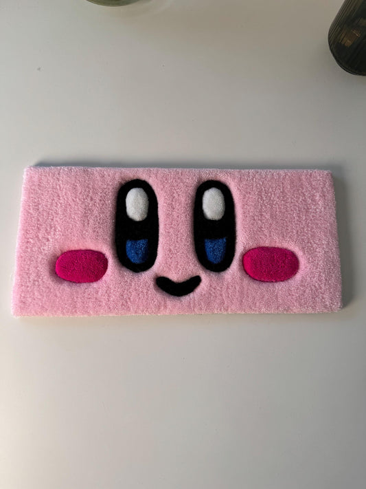 Pink Cartoon Keyboard Rug: Y2K Gamer Desk Decor