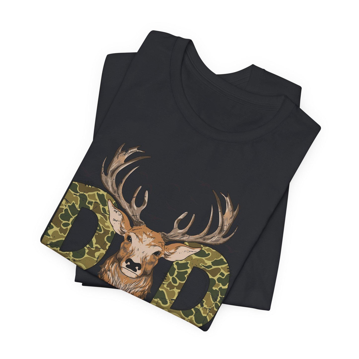 Camo Deer Dad T-Shirt: Hunter Gift, Outdoor Tee