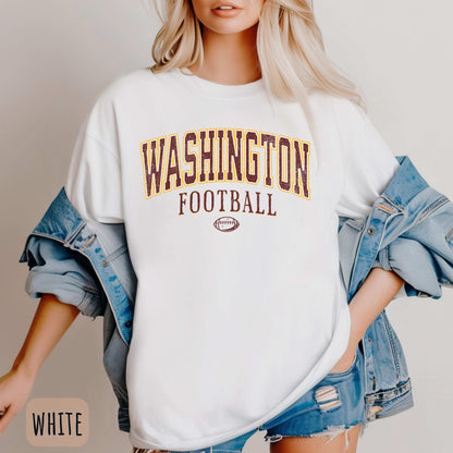 Washington Football Vintage Style Sweatshirt, Washington Crewneck Commander Shirt, Washington Fan Gift, Sunday Football Shirt, Game Day