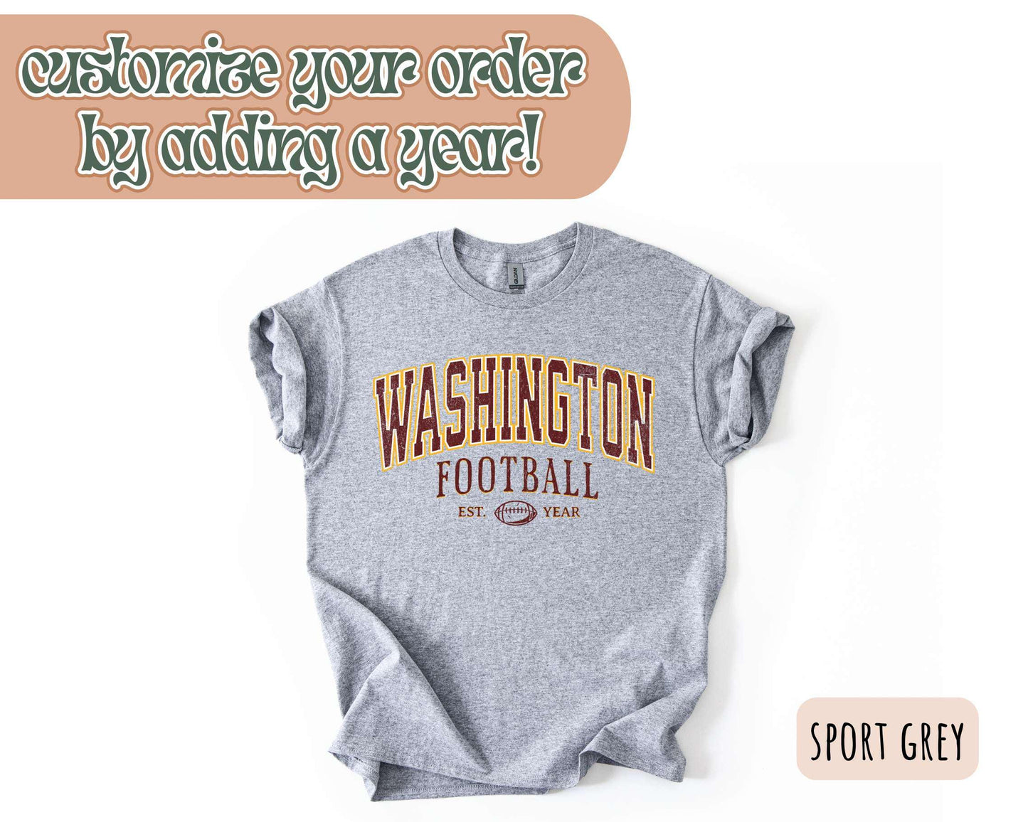 Washington Football Vintage Style Sweatshirt, Washington Crewneck Commander Shirt, Washington Fan Gift, Sunday Football Shirt, Game Day