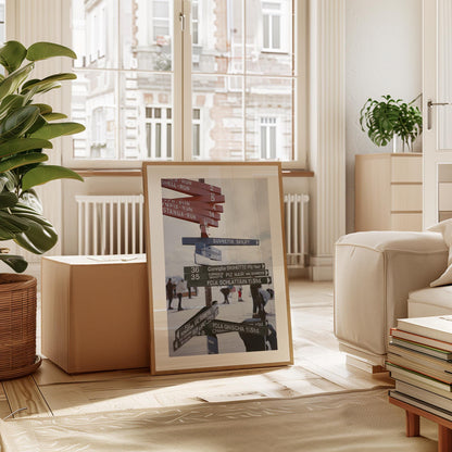 St. Moritz Ski Print: Retro Apres Ski, Alpine Cabin Decor