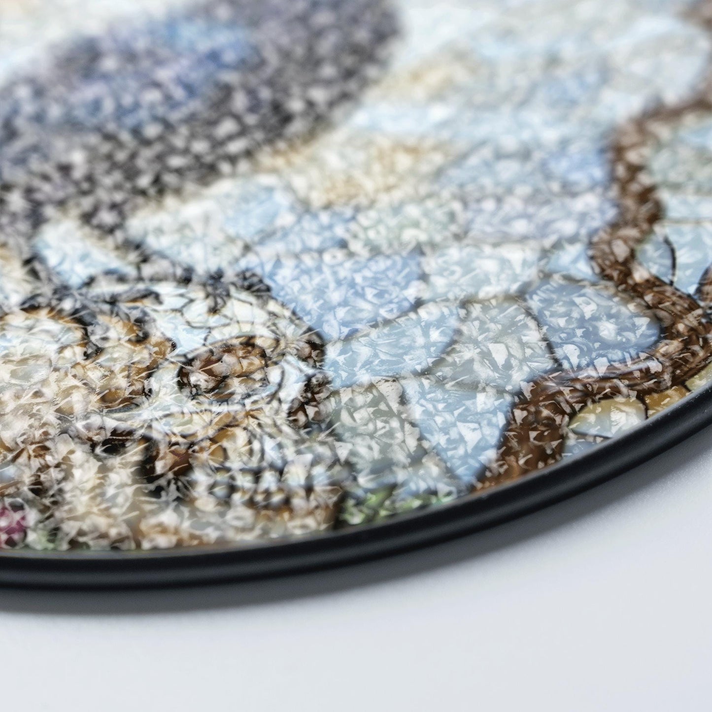 Raven on Skull Stained Glass Window Hanging Gothic Suncatcher Gift for Halloween Lover