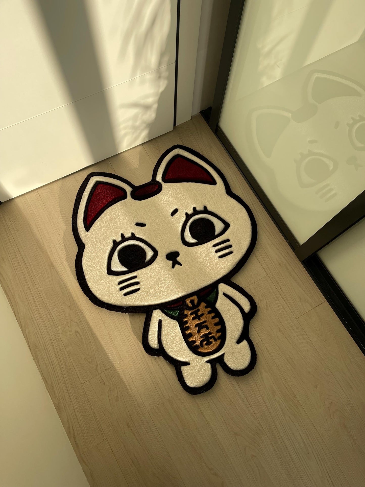 Turbo Granny Tufted Rug: Dan Da Dan Anime, Lucky Cat Carpet