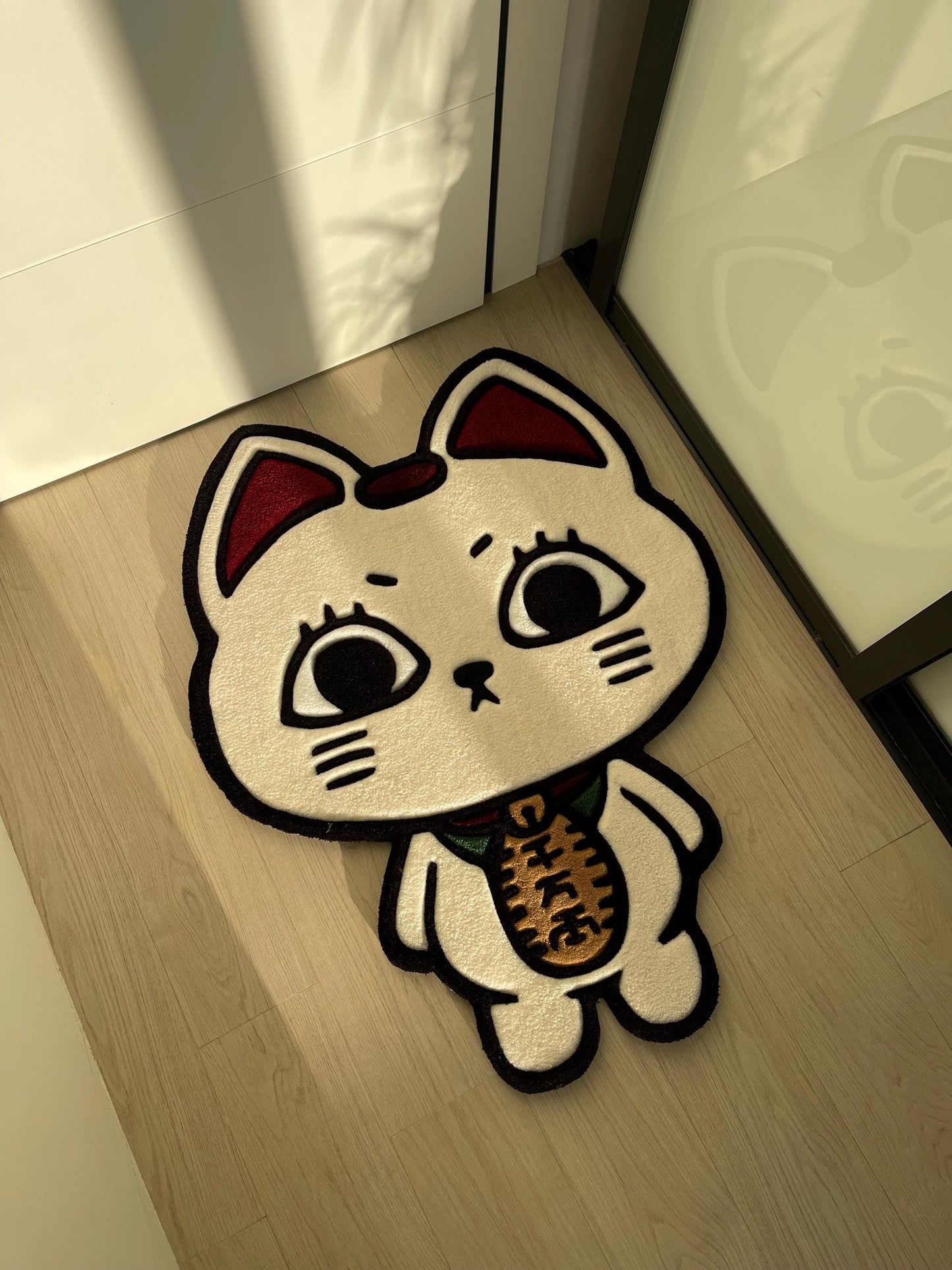 Turbo Granny Tufted Rug: Dan Da Dan Anime, Lucky Cat Carpet