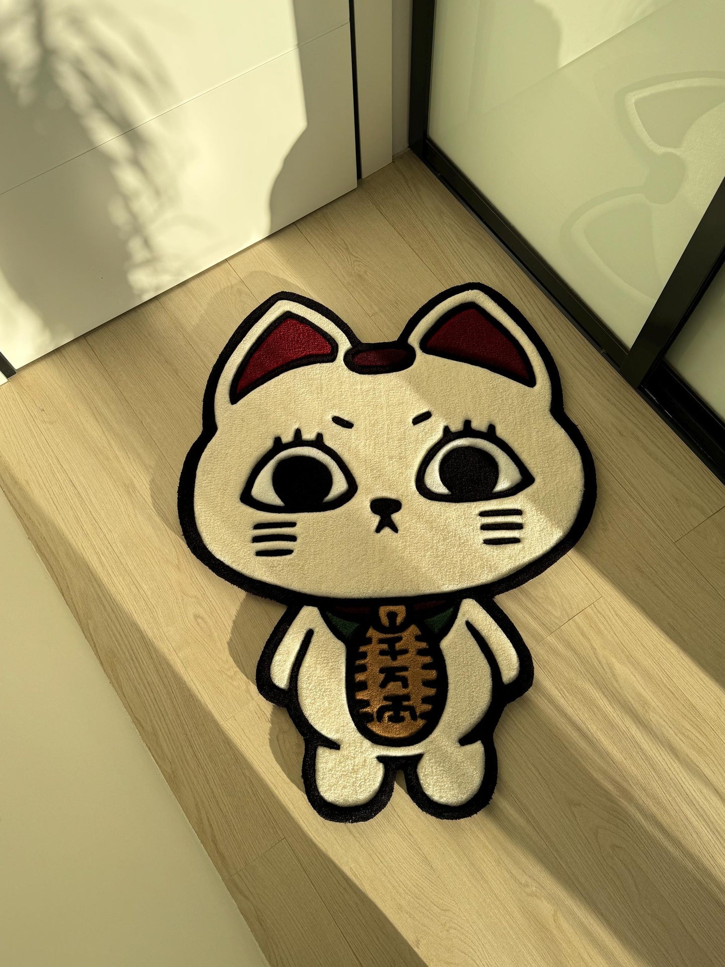 Turbo Granny Tufted Rug: Dan Da Dan Anime, Lucky Cat Carpet