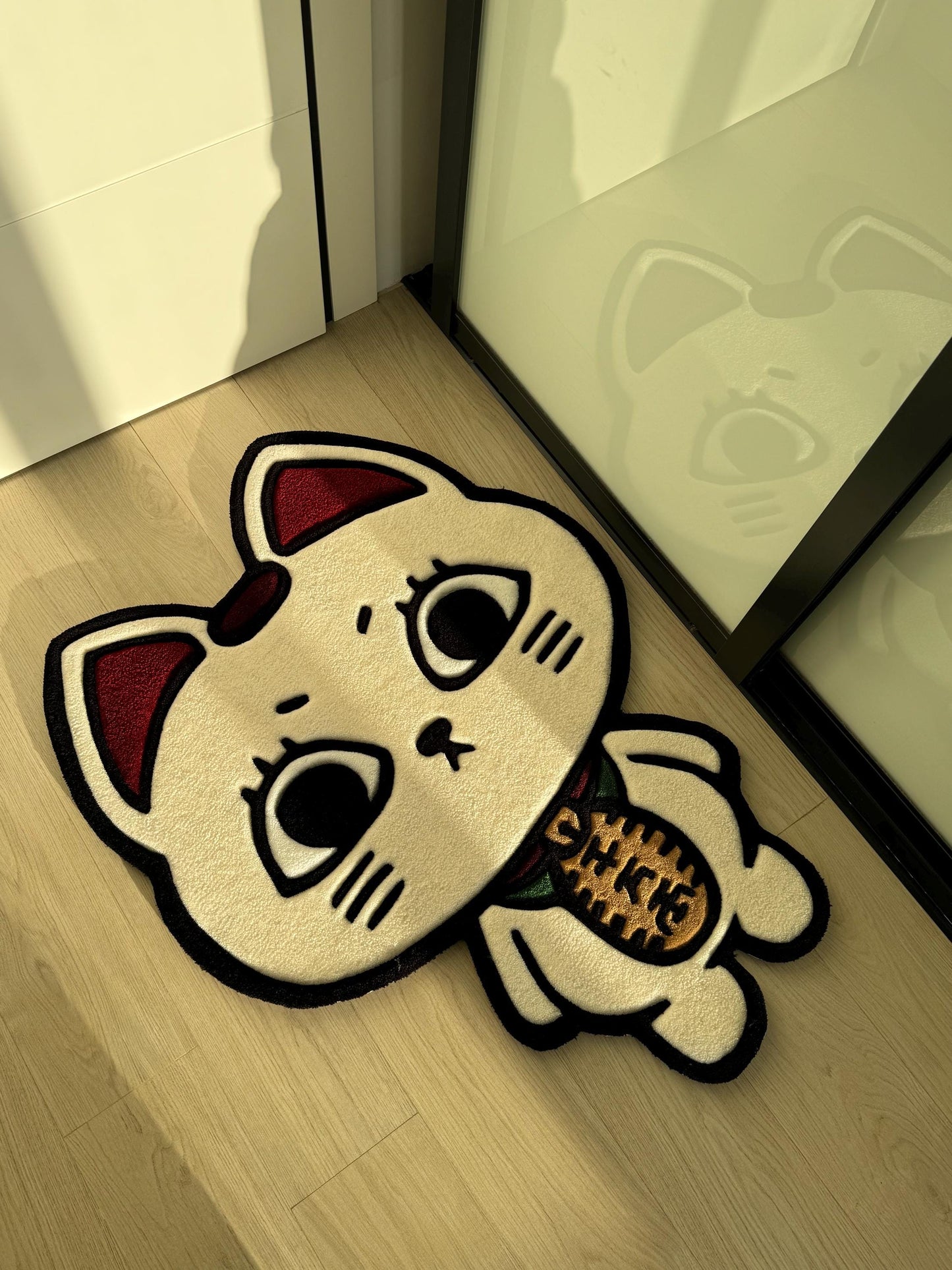 Turbo Granny Tufted Rug: Dan Da Dan Anime, Lucky Cat Carpet