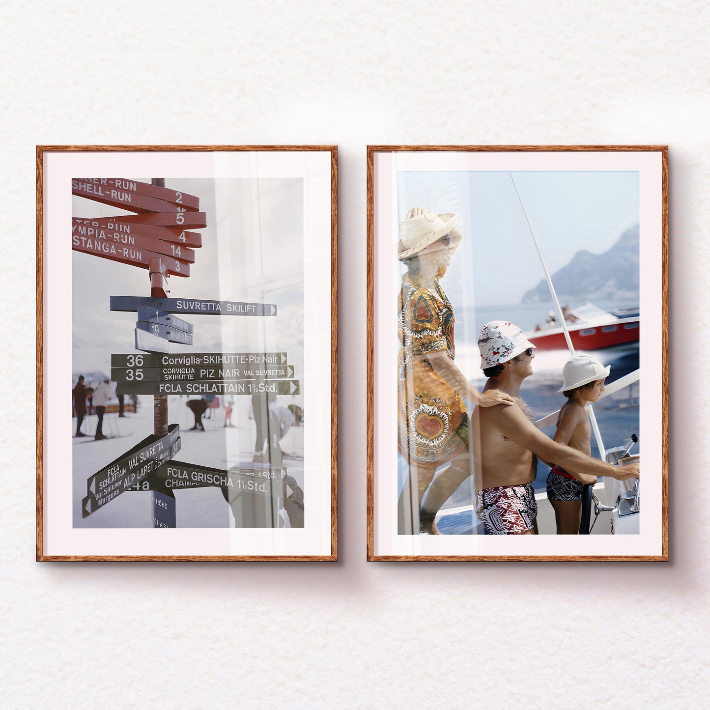 Slim Aarons Amalfi Coast Boating Print: Vintage Nautical Wall Art