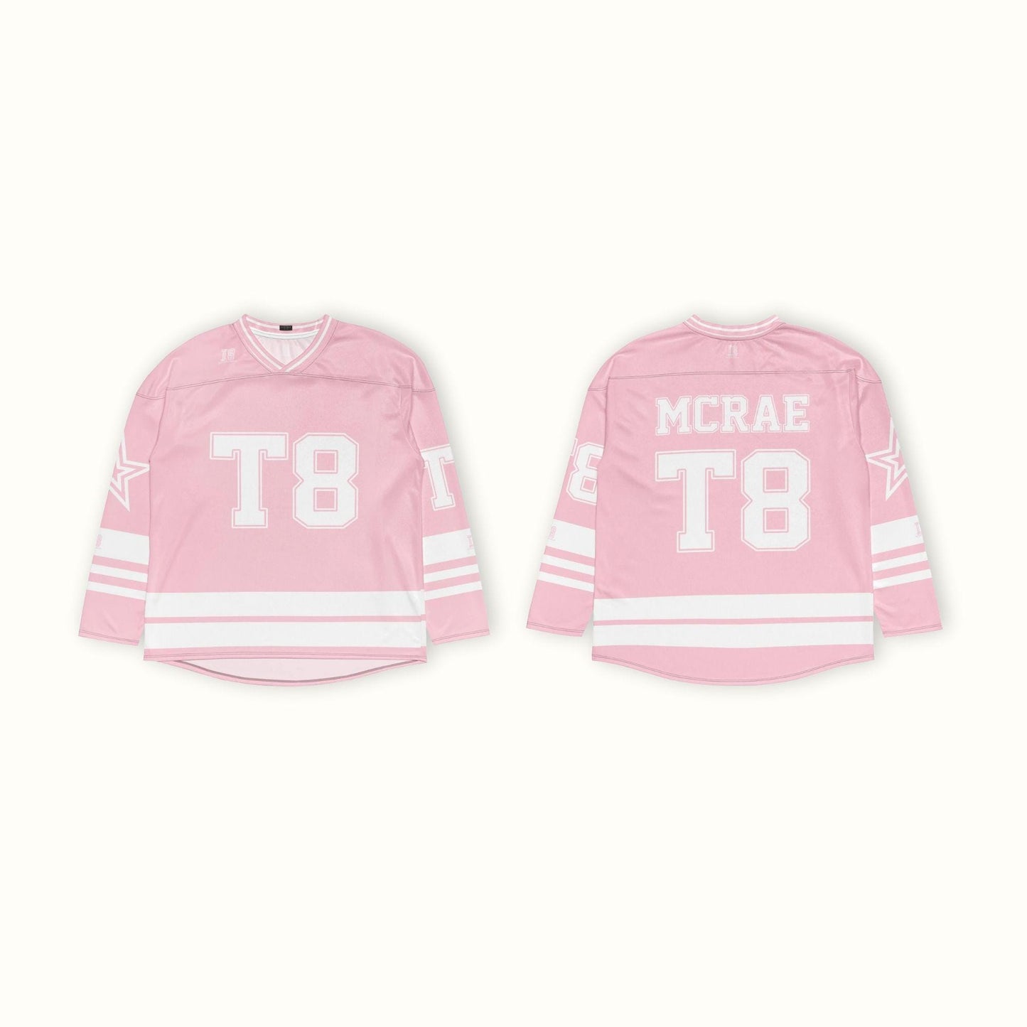 Fan Apparel T8 Hockey Jersey: Pink Concert Outfit
