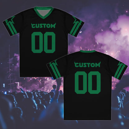 Custom Concert Outfit Black or Green Jersey with Horns, Unisex Album Inspired Jersey