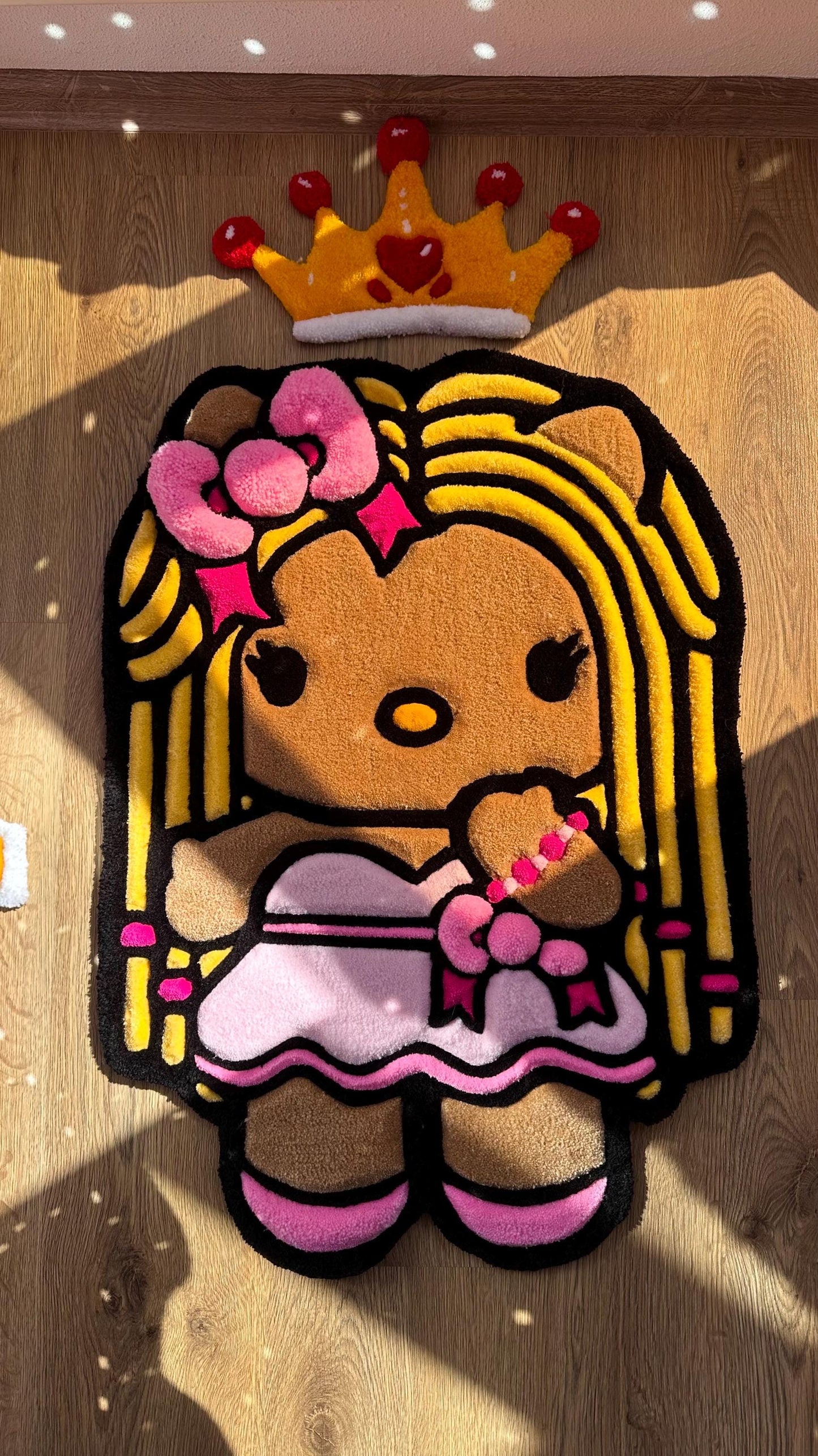 Custom Kitty Tufted Rug – Super Puffy 3D Handmade Rug, Cute Carpet, Kawaii Girl Room Decor, Unique Gift for Her or Bedroom Mat