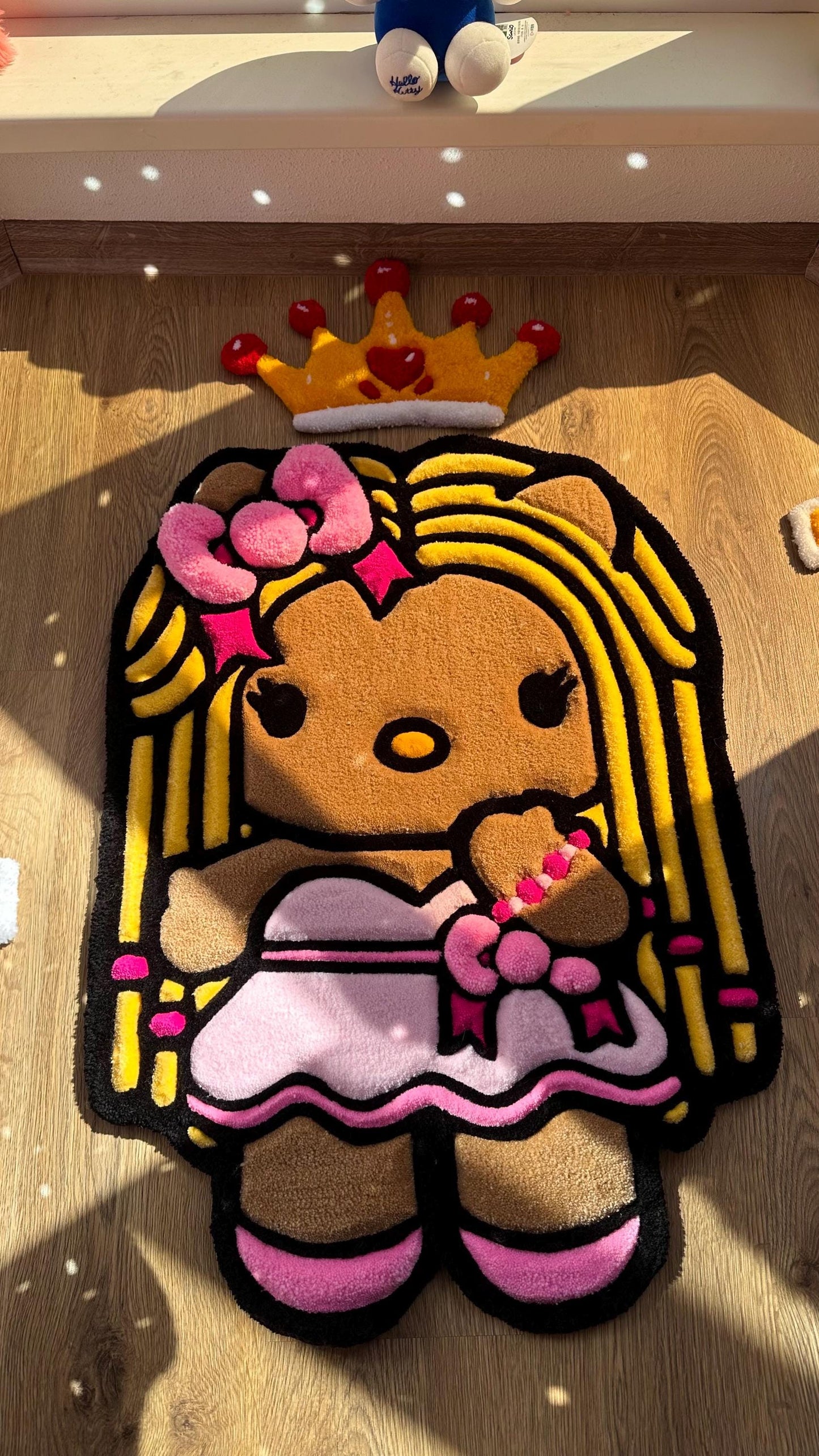 Custom Kitty Tufted Rug – Super Puffy 3D Handmade Rug, Cute Carpet, Kawaii Girl Room Decor, Unique Gift for Her or Bedroom Mat