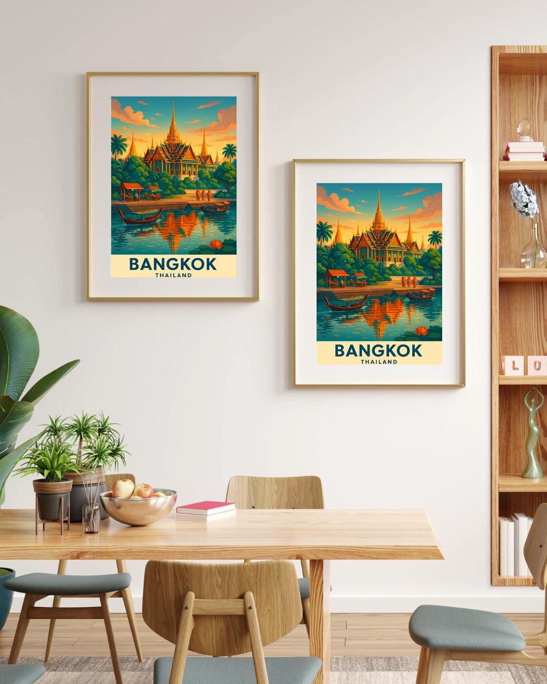 Bangkok Travel Poster, Thailand Wall Art, Bangkok Print, Wedding Gift, Birthday Present, Travel Print, Bangkok Wall Art, Travel Decor