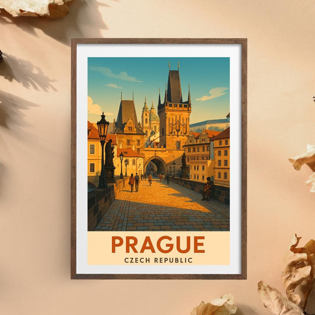 Prague Print, Czech Wall Art, Prague Wall Art, Prague Travel Print, Birthday Present, Wedding Gift, Travel Decor, Travel Wall Art, Travel
