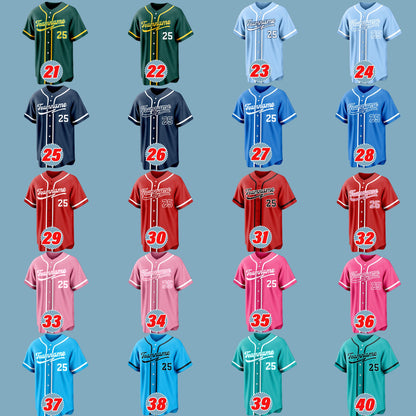 Custom Baseball Jersey Personalized Team Name Number Logo Embroidered Softball Baseball Uniforms Sports Team Shirts Custom Outfit