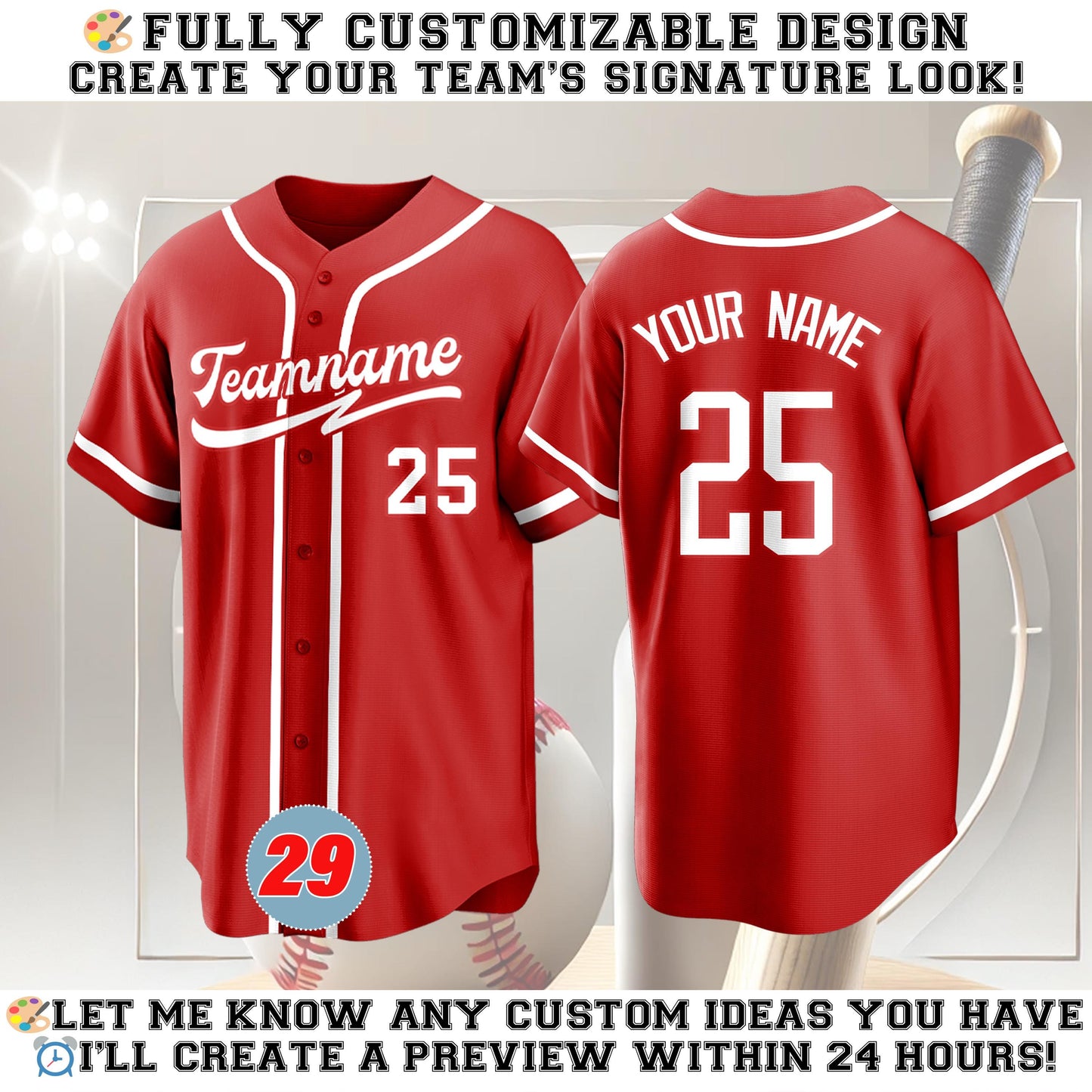 Custom Baseball Jersey Personalized Team Name Number Logo Embroidered Softball Baseball Uniforms Sports Team Shirts Custom Outfit
