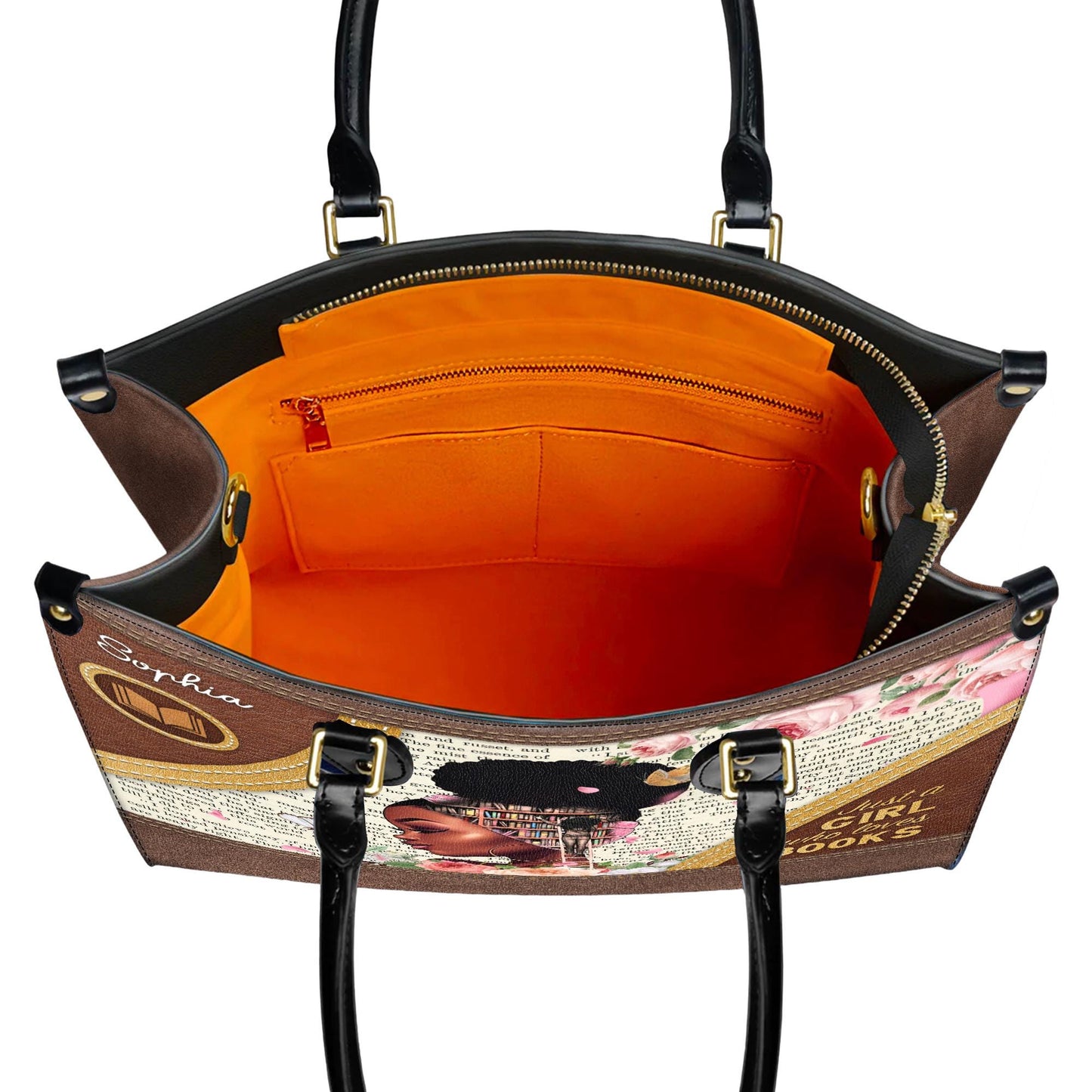 Personalized African American Faith Leather Handbag | Custom Inspirational Bag, Empowering Christian Purse for Women