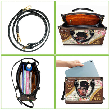 Personalized African American Faith Leather Handbag | Custom Inspirational Bag, Empowering Christian Purse for Women