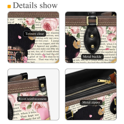 Personalized African American Faith Leather Handbag | Custom Inspirational Bag, Empowering Christian Purse for Women