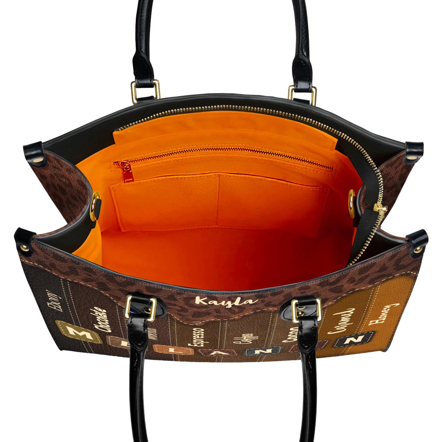 African American Custom Leather Handbag | Inspirational Black Queen Purse | Personalized Empowerment Bag for Women