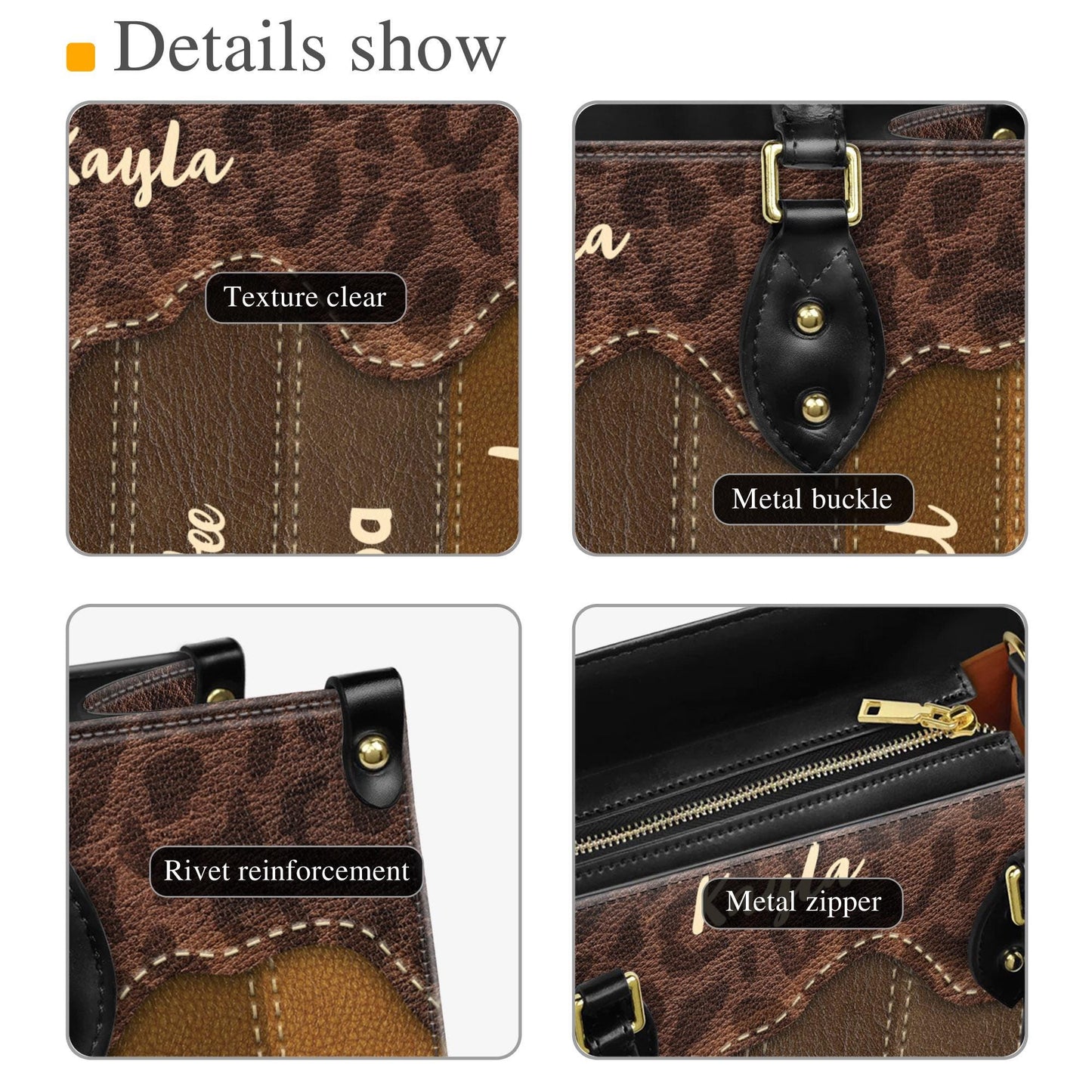 African American Custom Leather Handbag | Inspirational Black Queen Purse | Personalized Empowerment Bag for Women