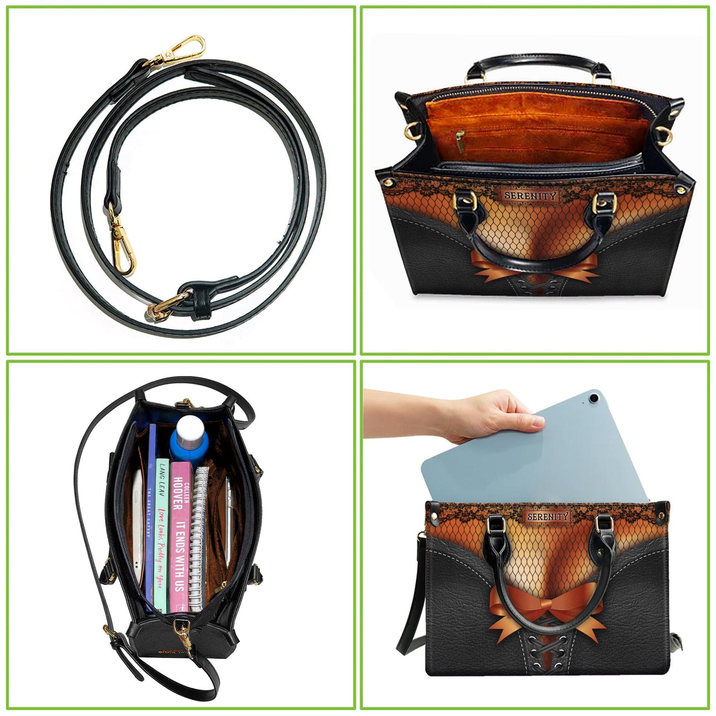 Personalized Handbag for Black Women, Custom Name Corset Tote, Melanin Queen Statement Purse, African American Gift, Edgy Style Bag