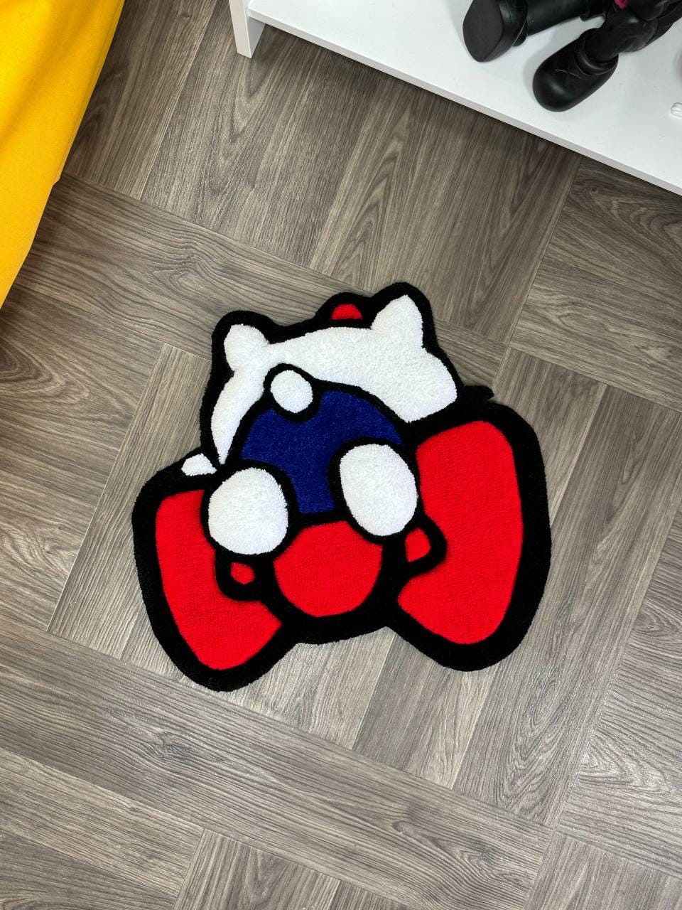 3D Puffy custom rug Kitty rug Tufted rug.Rugs for bedroom aesthetic.Cute rug.Hand tufted rug.Cool rug.Anime rug.Kids rug.Custom doormat.