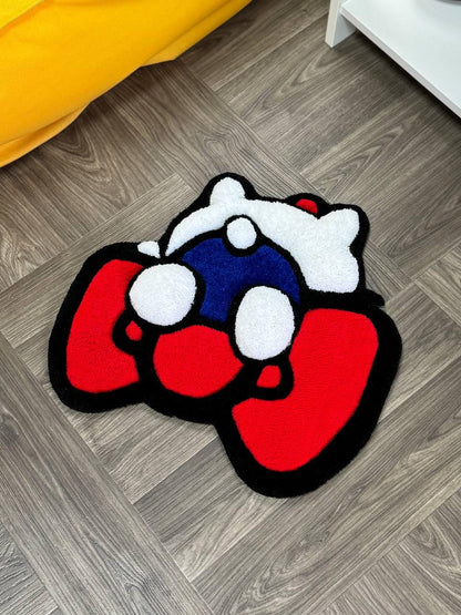 3D Puffy custom rug Kitty rug Tufted rug.Rugs for bedroom aesthetic.Cute rug.Hand tufted rug.Cool rug.Anime rug.Kids rug.Custom doormat.