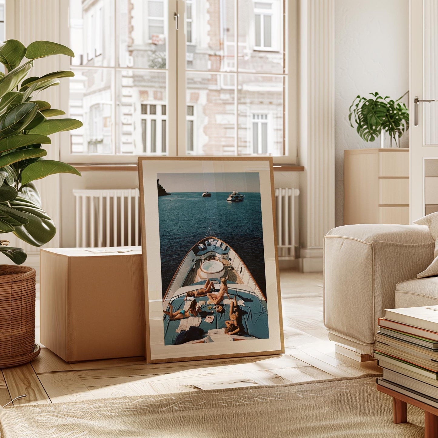 Luxury Yacht Poster: Museum Quality Photo Art Print