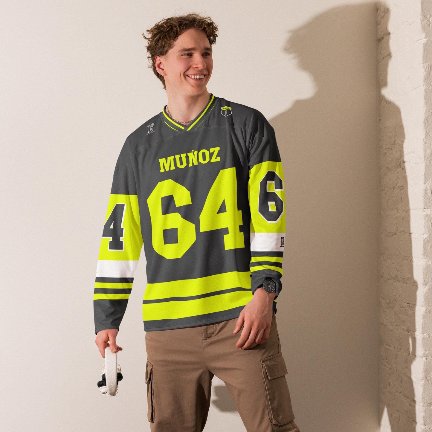 Racing Fan Oversized Unisex Hockey Jersey , Bold #64 Oversized Racing Hockey Jersey