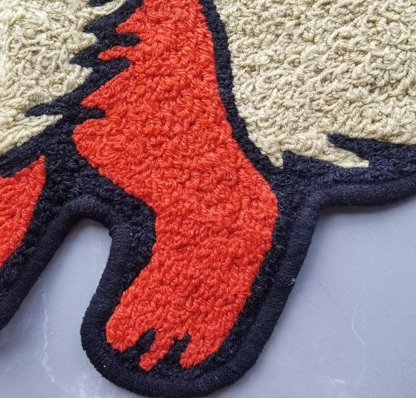 Flareon Rug,Knitting Handmade Non-slip Area Rug Home Decor