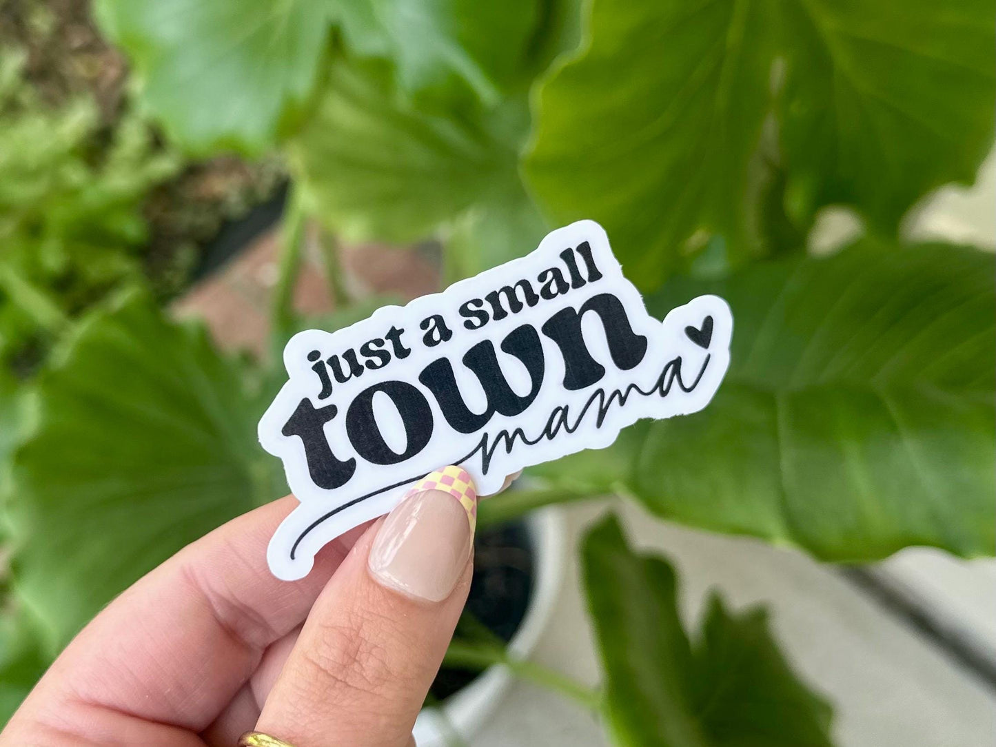 Just a Small Town Mama Waterproof Sticker, Mental Health Stickers, Handdrawn Art, Bestfriend Gifts, Positivity, Mothers Day, Mom