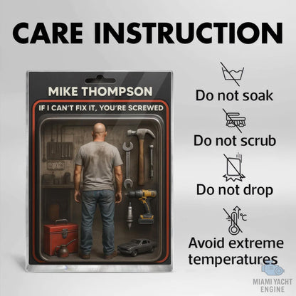 Custom Name If Dad Can’t Fix It, No One Can Acrylic Block Plaque, Dad's Workshop Tools Acrylic Block Plaque, Father’s Day Gift For Handy Dad