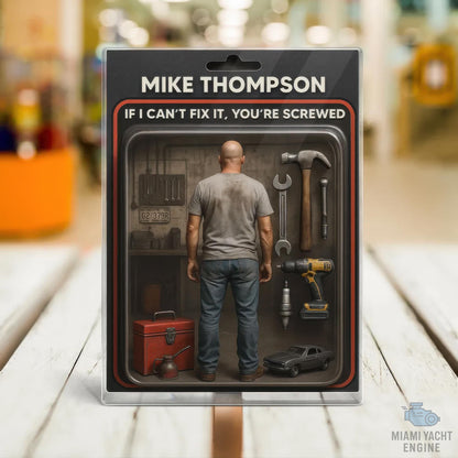 Custom Name If Dad Can’t Fix It, No One Can Acrylic Block Plaque, Dad's Workshop Tools Acrylic Block Plaque, Father’s Day Gift For Handy Dad