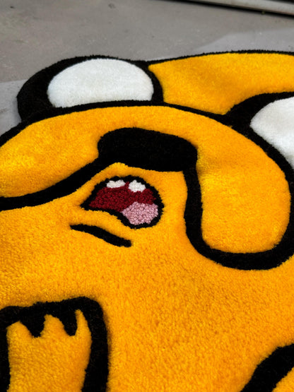 Fluffy Tufted Cartoon Rug, Funny Cartoon Dog Rug, Gift Idea, Plush Rug, Cartoon Character Rug