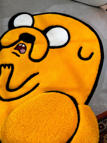 Fluffy Tufted Cartoon Rug, Funny Cartoon Dog Rug, Gift Idea, Plush Rug, Cartoon Character Rug