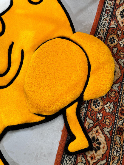 Fluffy Tufted Cartoon Rug, Funny Cartoon Dog Rug, Gift Idea, Plush Rug, Cartoon Character Rug