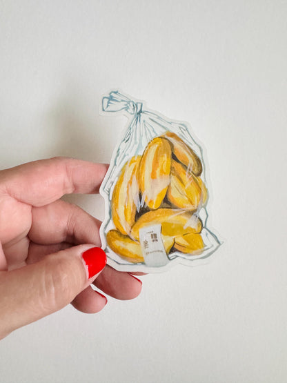 Bag of Bolillos | Clear Laptop Sticker | Mexican Culture Art