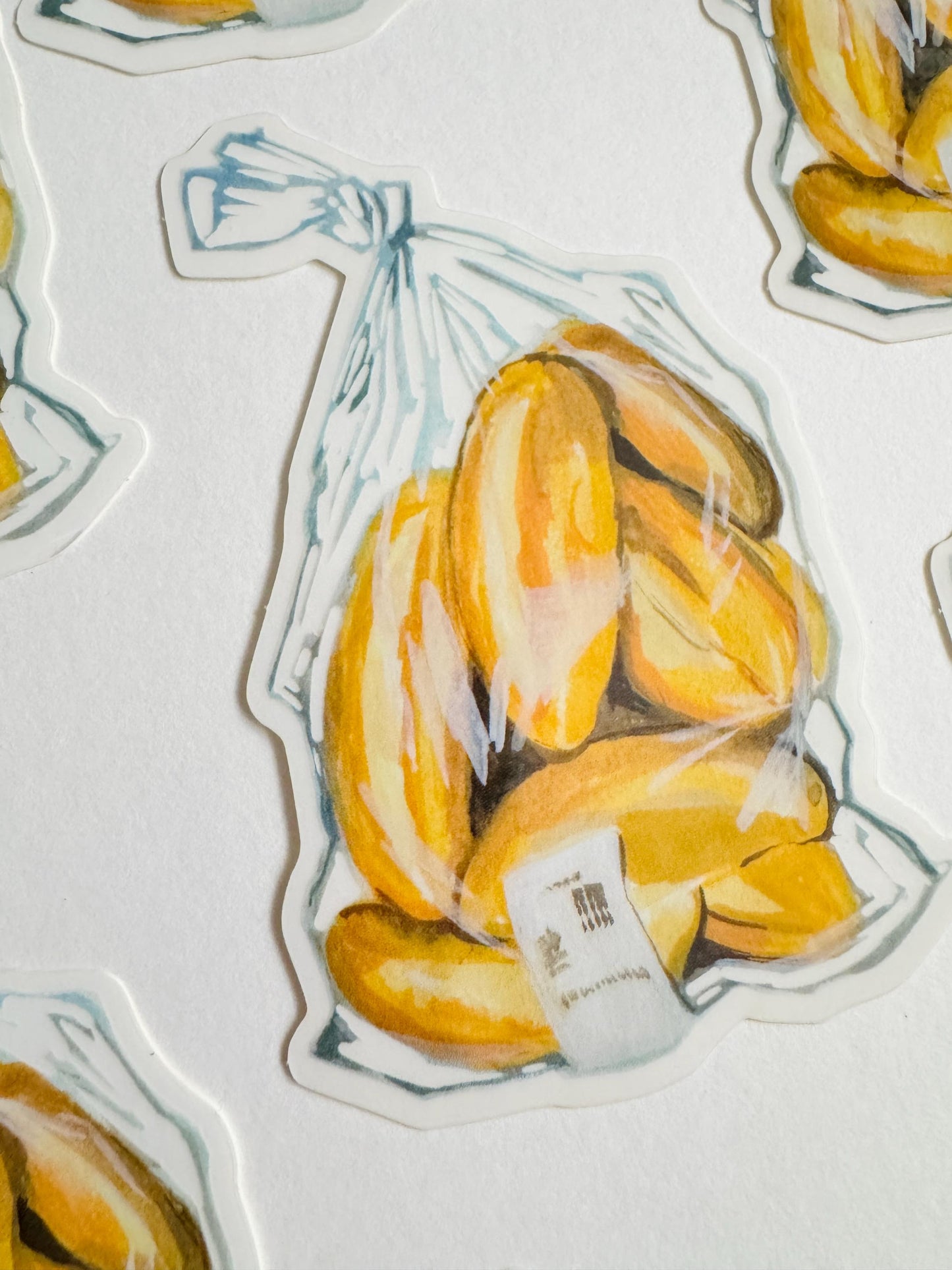 Bag of Bolillos | Clear Laptop Sticker | Mexican Culture Art