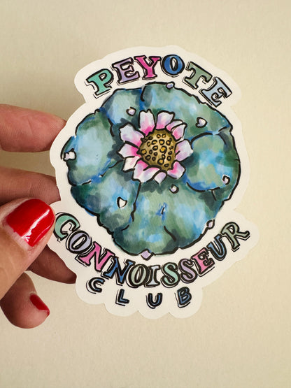 Peyote Cactus Flower | Cute Sticker Decal | Nature Badge Scouts