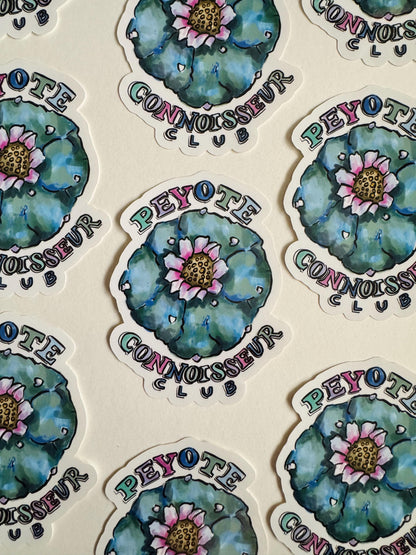 Peyote Cactus Flower | Cute Sticker Decal | Nature Badge Scouts