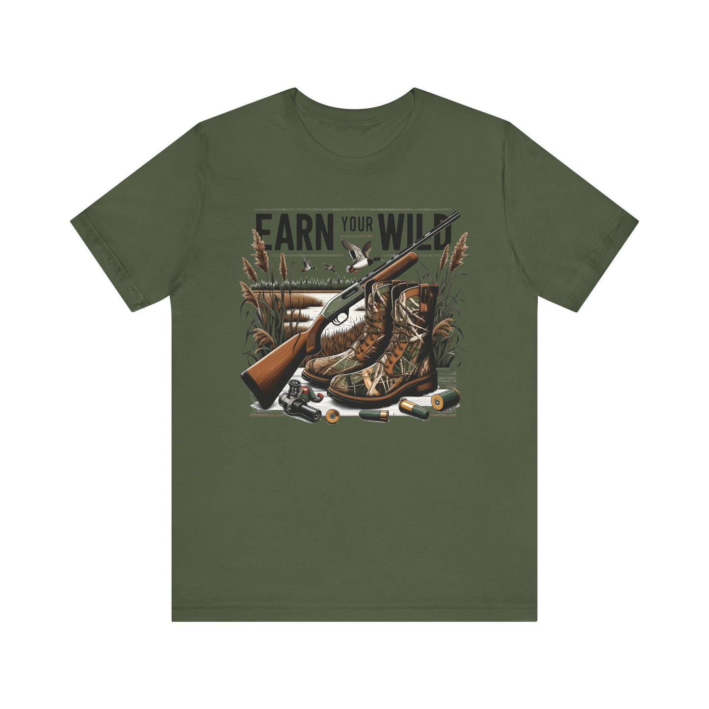 Hunting Adventure Tee: Unisex Outdoors Shirt - Earn Your Wild