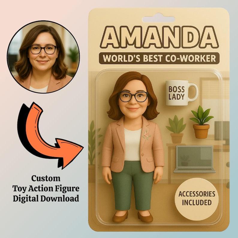 Personalized Father's Day 2025 Gifts For Dad, Custom Photo Dad Action Figure Acrylic Plaque, Best Dad Ever Gift From Kids, Gifts For Husband